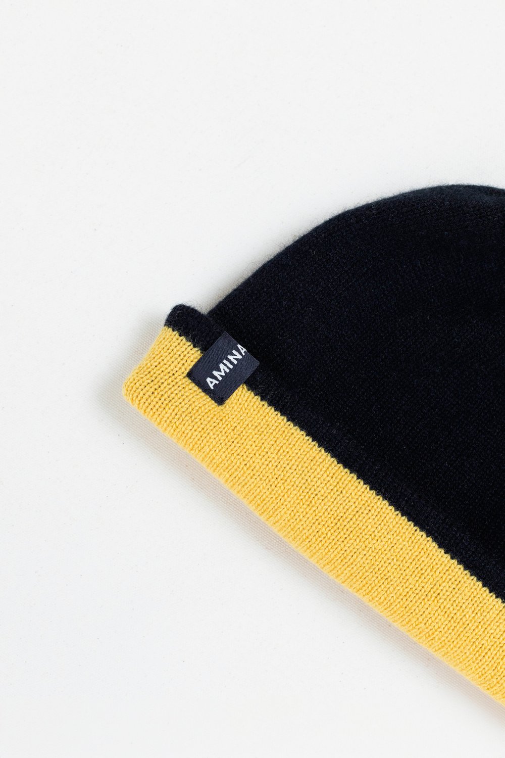 Two-Tone Double Wall Cashmere Beanie
