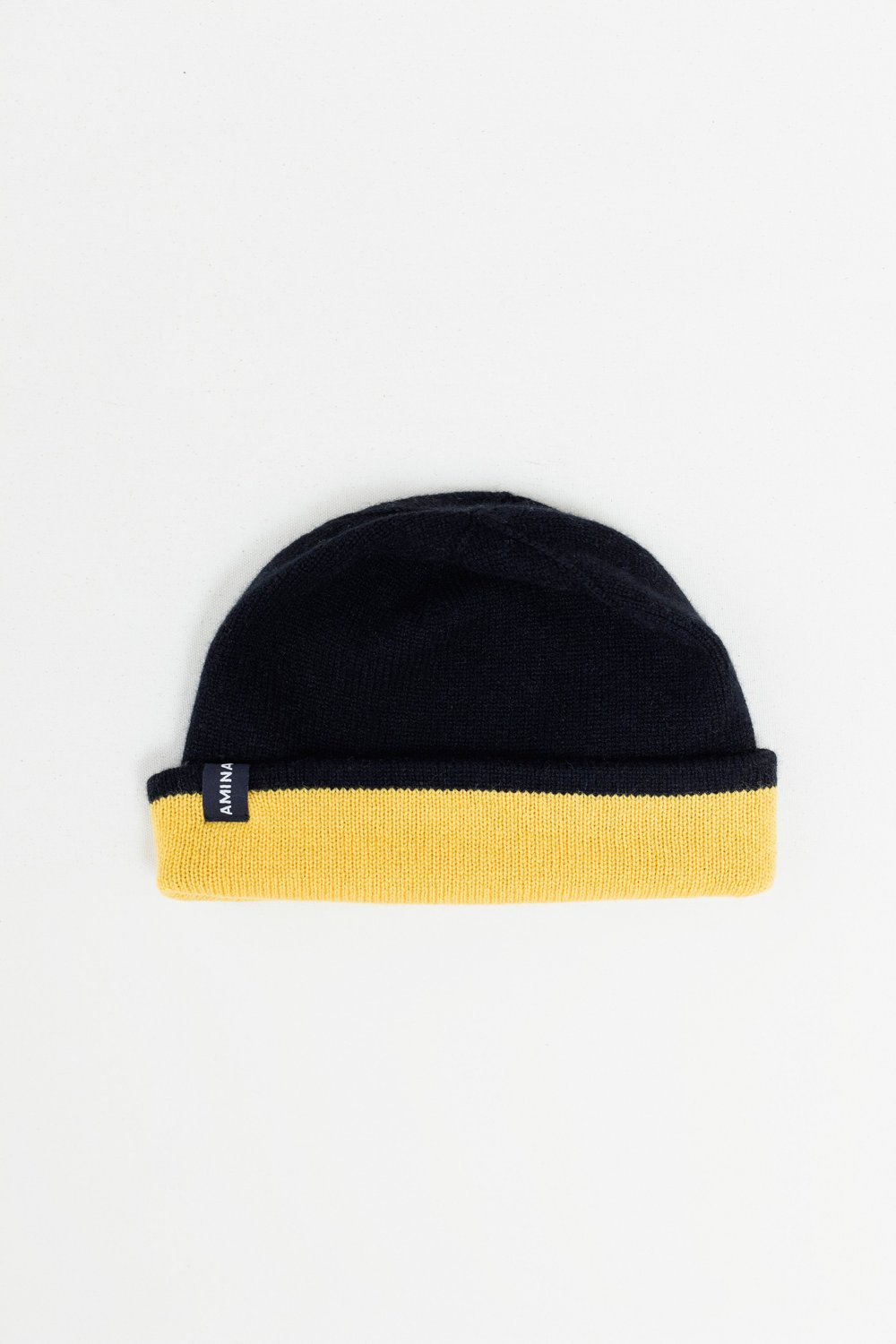 Two-Tone Double Wall Cashmere Beanie