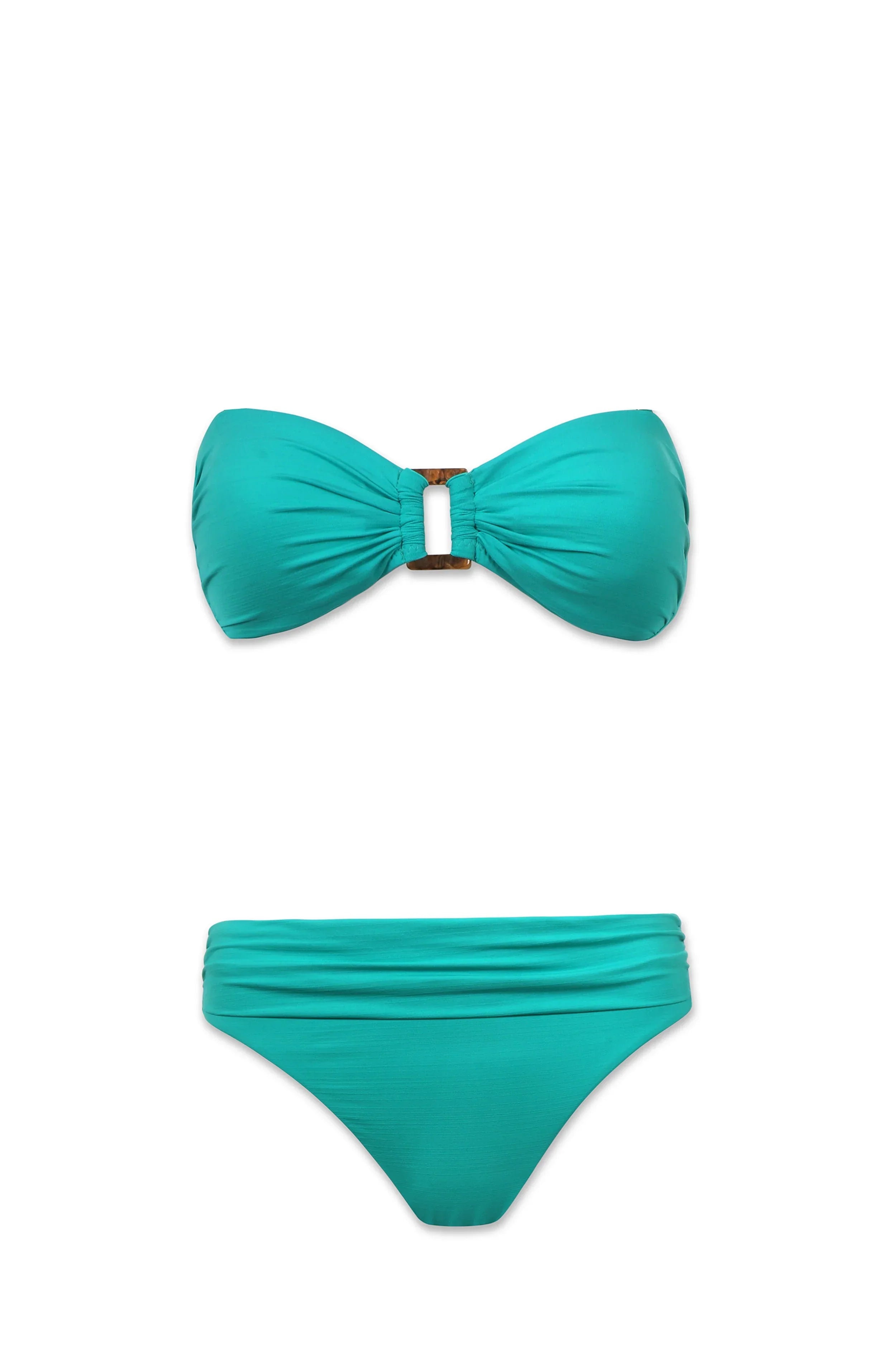 Shirred Bottom | Textured Seafoam Aqua