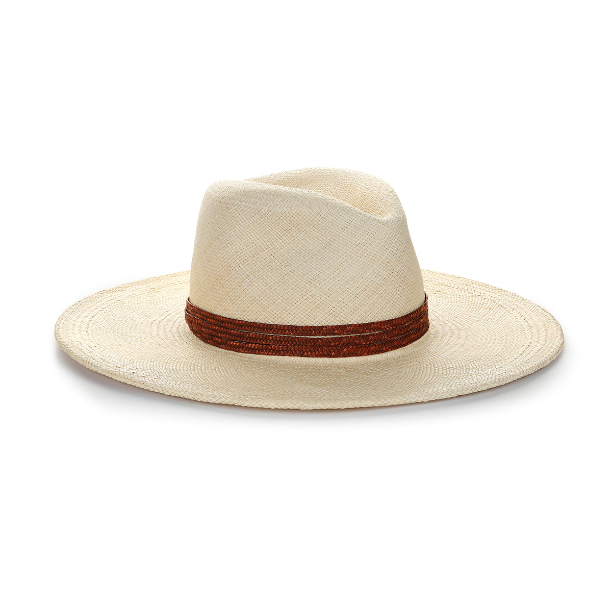 Nevis - Wide Brim Panama Straw Fedora