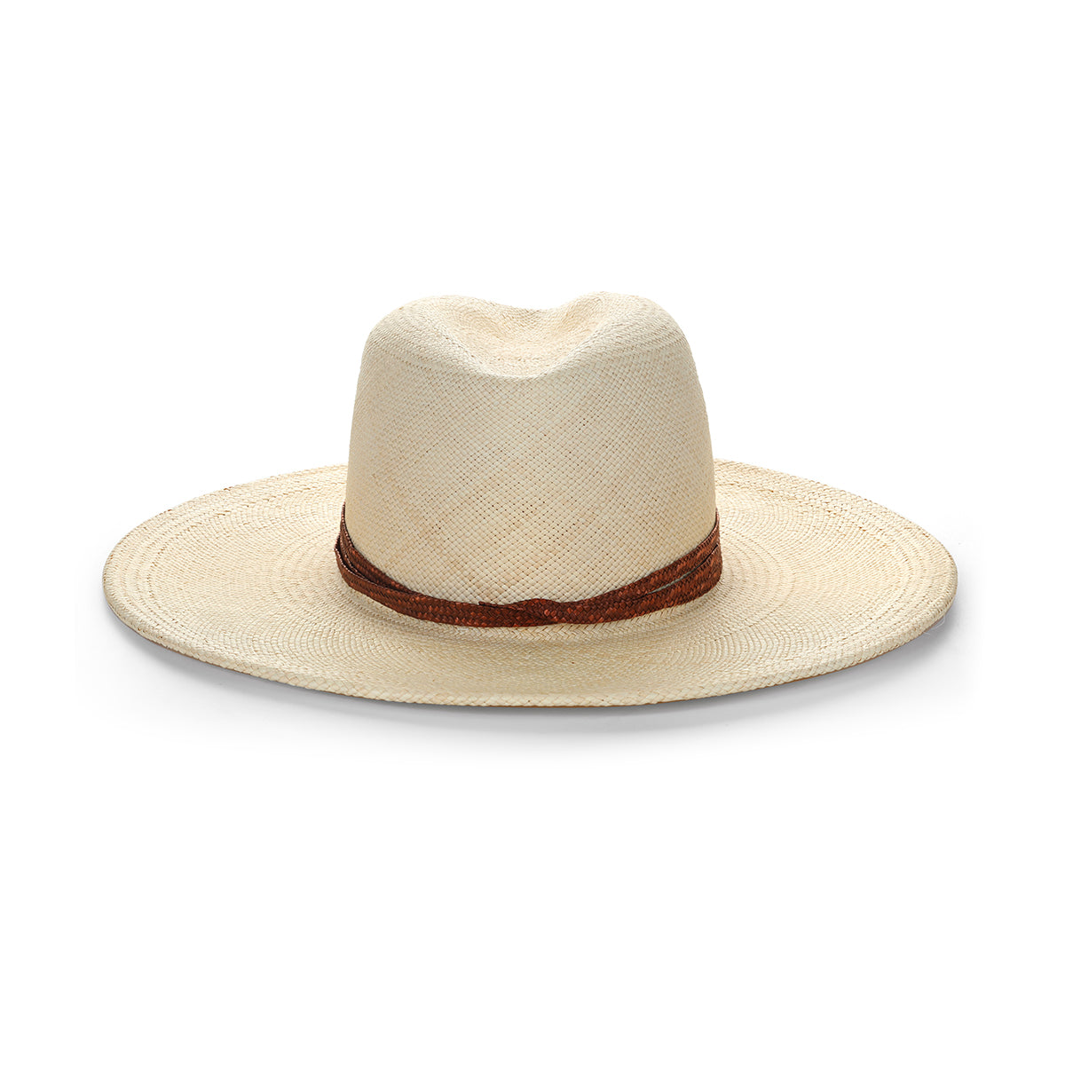 Nevis - Wide Brim Panama Straw Fedora