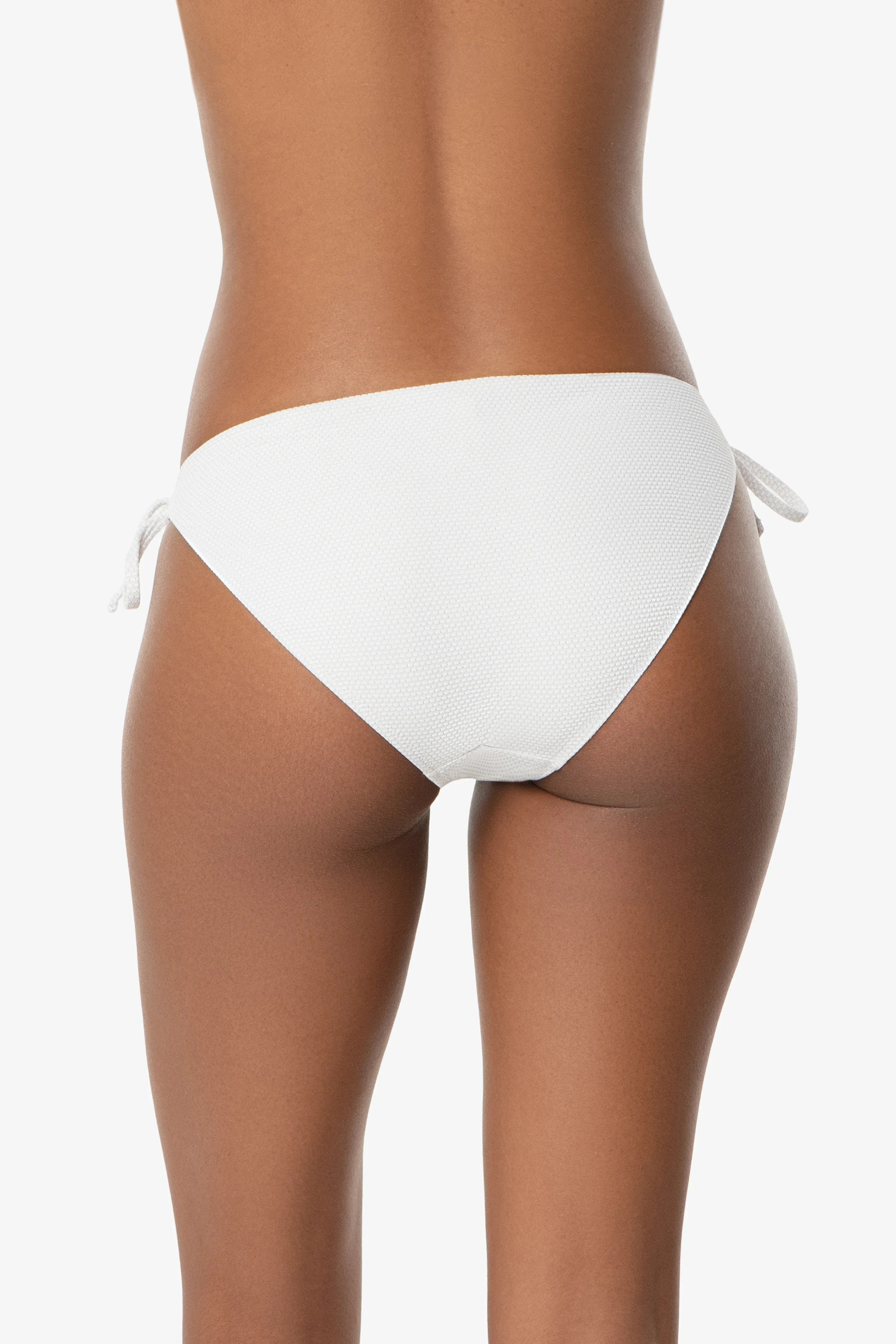 Tortoise Ring String Bottom | White Textured Metallic