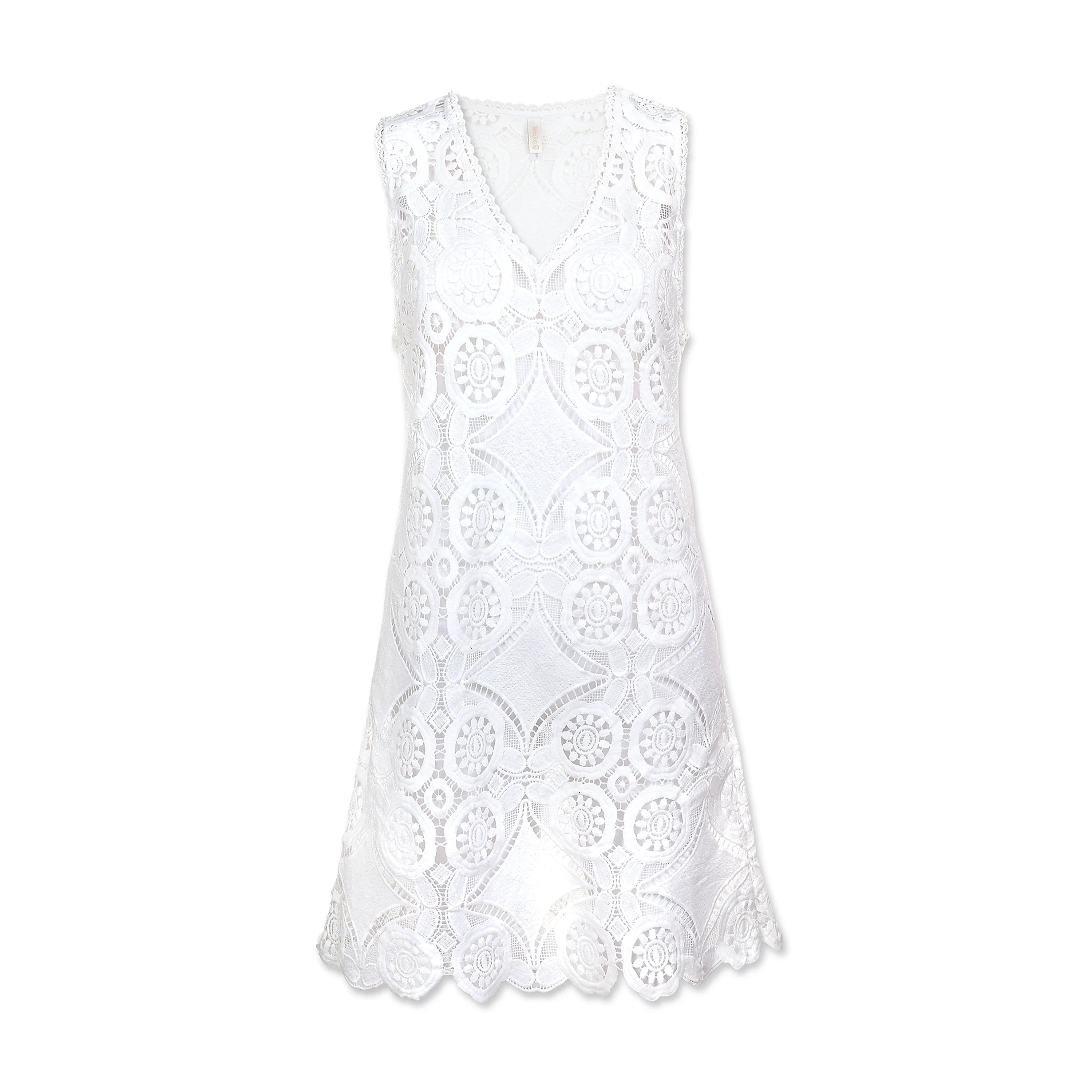V-Neck Lace Dress | Lace Crochet