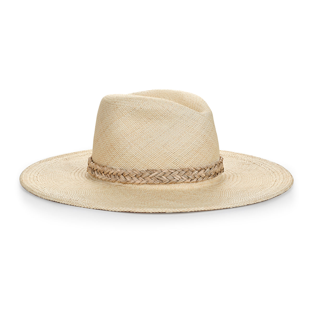 Nevis - Wide Brim Panama Straw Fedora