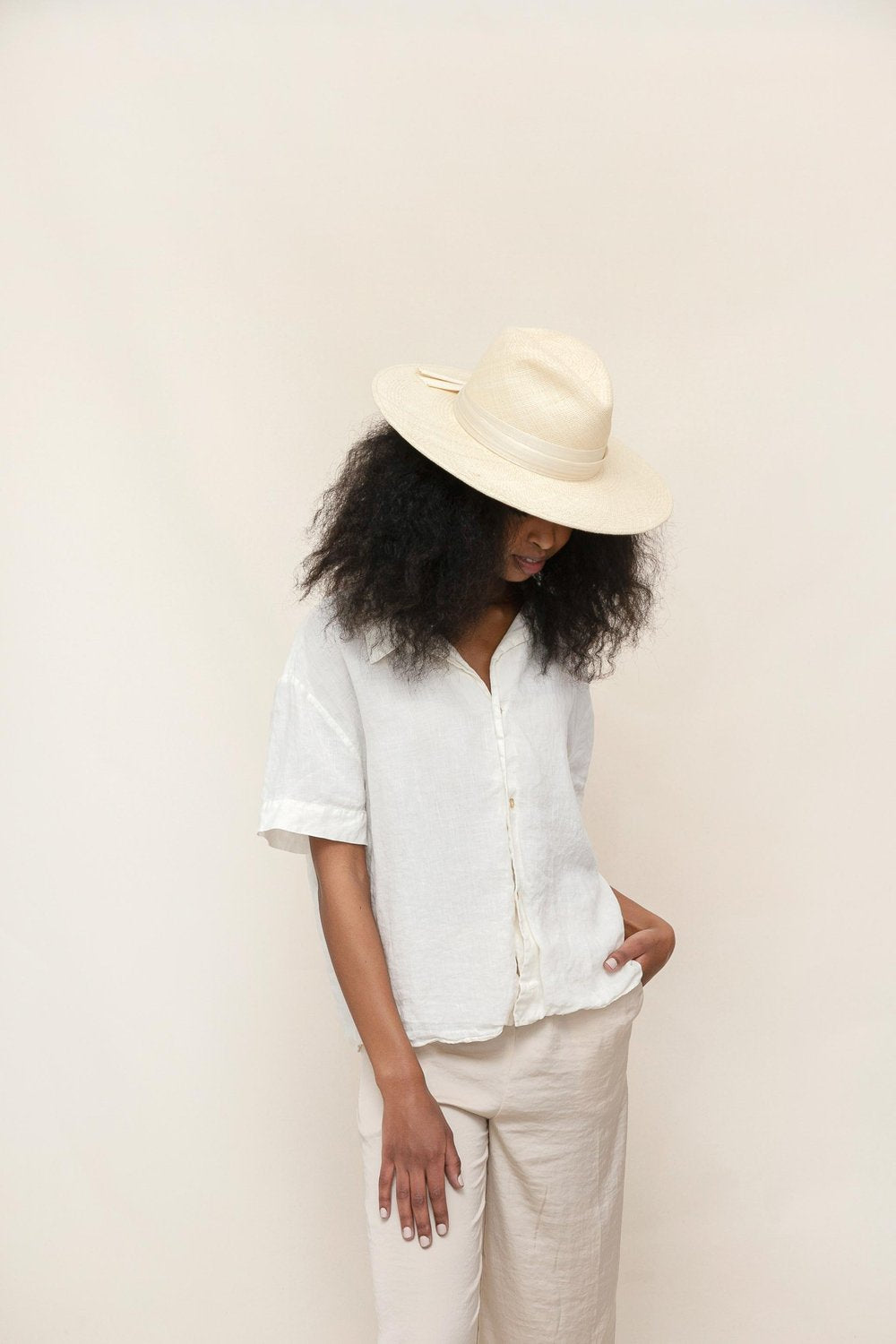 Athens - Wide Brim Panama Straw Fedora